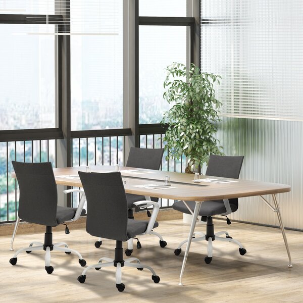 Vinsetto Sedia da Ufficio Ergonomica e Girevole con Altezza Regolabile, 61x61x89-99 cm, Grigio Scuro | Aosom Italy