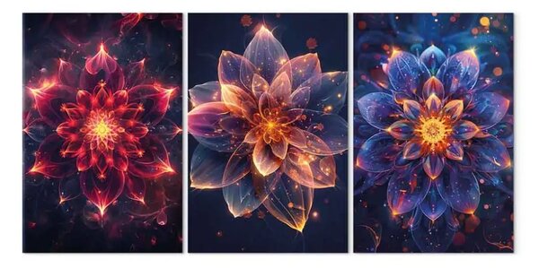 Quadro Colori energetici - mandala con forme multicolori piene di energia Zen