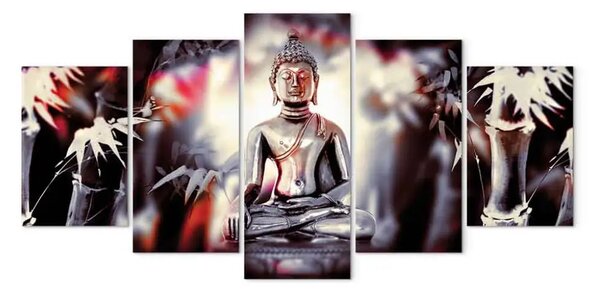 Quadro contemporaneo Tempo di Buddha (5 pezzi) largo prima variante