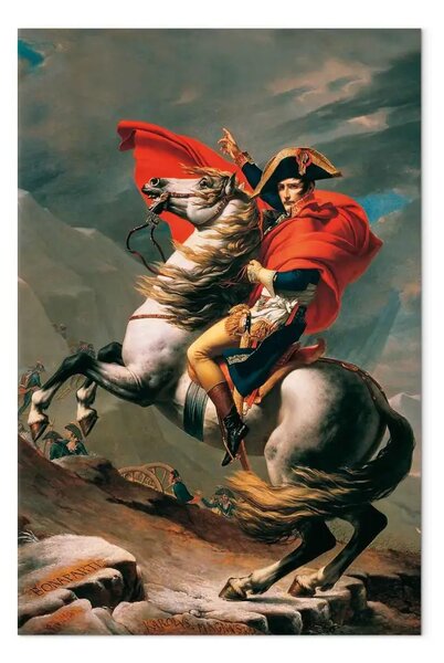 Riproduzione quadro Jacques-Louis David - Napoleone che attraversa il Passo del Gran San Bernardo nel 1800