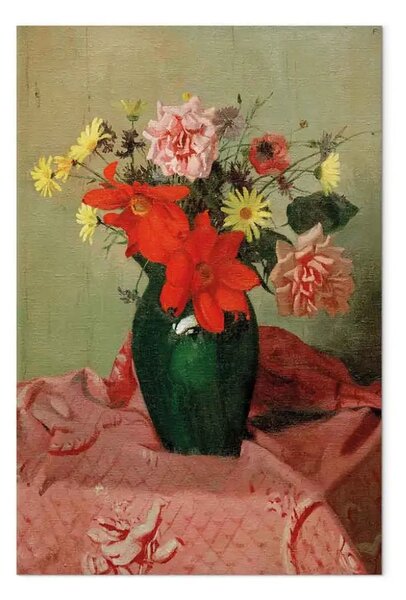 Riproduzione quadro Félix Vallotton - Rose e dalie