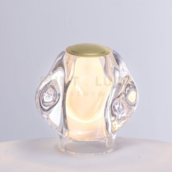 Ciottolo lampada da tavolo ricaricabile a led 2w 170 lm 3000k d.10
