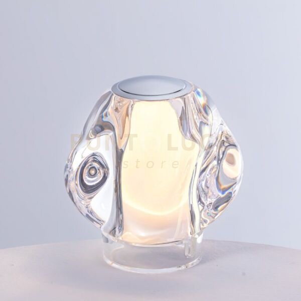 Ciottolo lampada da tavolo ricaricabile a led 2w 170 lm 3000k d.10