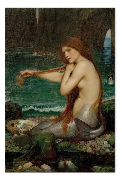 Quadro famoso John William Waterhouse - Una sirena
