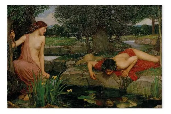 Riproduzione John William Waterhouse - Eco e Narciso