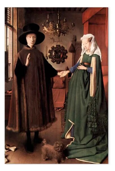 Riproduzione Jan van Eyck - Ritratto dei coniugi Arnolfini