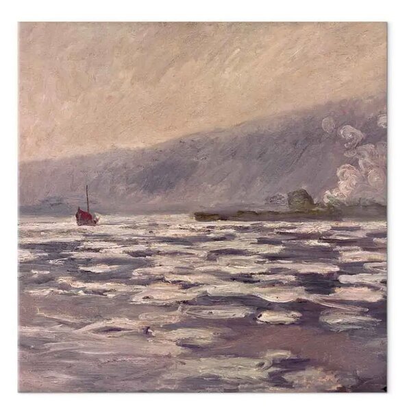 Quadro famoso Claude Monet - C.Monet, Les Glaçons, écluse de Port-V