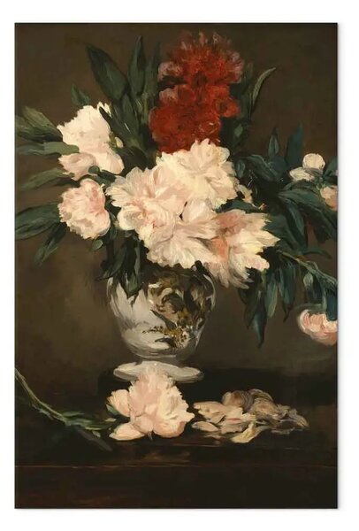 Riproduzione Edouard Manet - Vaso peonia su piedistallo
