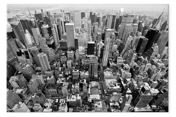 Quadro su tela New York: il bianco e nero della città