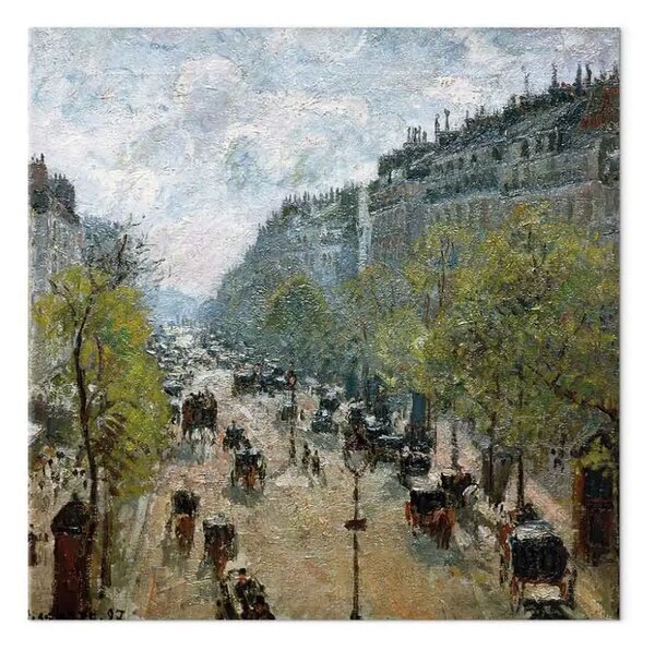 Quadro famoso Camille Pissarro - Boulevard Montmarte, Primavera