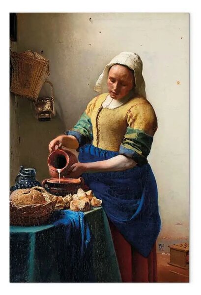 Quadro famoso Jan Vermeer - Lattaia