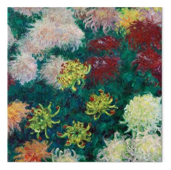Riproduzione Claude Monet - Letto a crisantemo