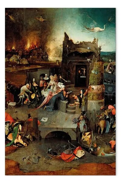 Quadro famoso Hieronymus Bosch - La tentazione di Sant'Antonio