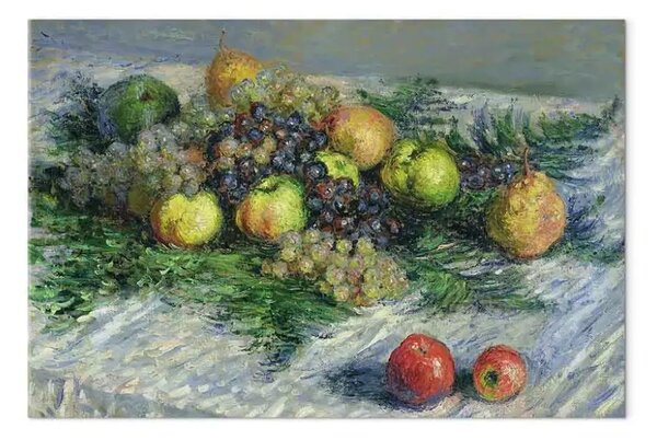 Riproduzione Claude Monet - Natura morta con pere e uva