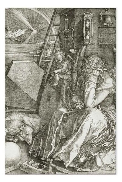 Quadro famoso Albrecht Dürer - Malinconia