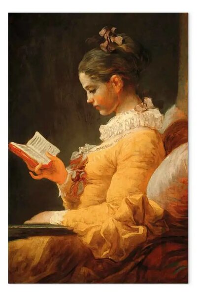 Riproduzione Jean-Honoré Fragonard - La lettrice
