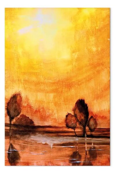 Quadro contemporaneo Riva dorata
