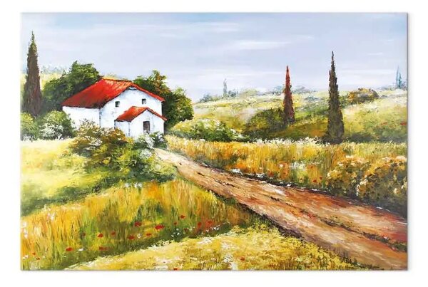Quadro su tela La strada di casa