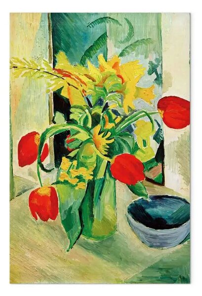 Quadro famoso August Macke - Natura morta con tulipani