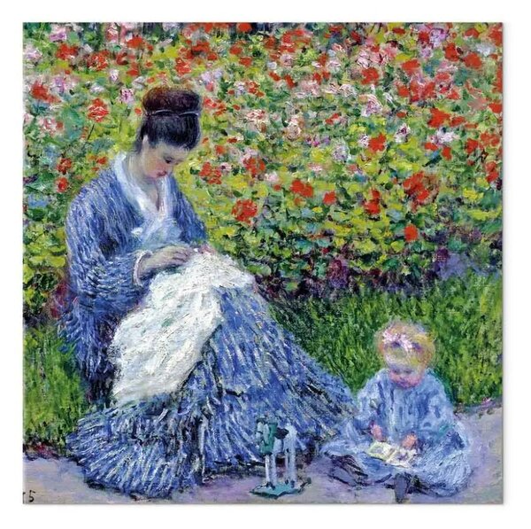 Riproduzione Claude Monet - Camille Monet and a Child