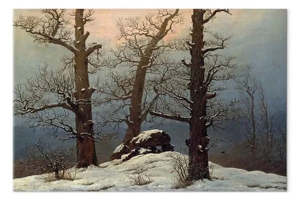 Quadro famoso Caspar David Friedrich - Tomba megalitica nella neve