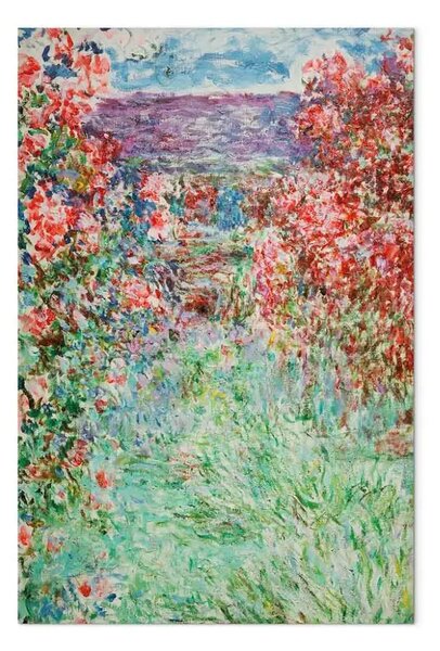 Riproduzione quadro Claude Monet - La casa tra le rose