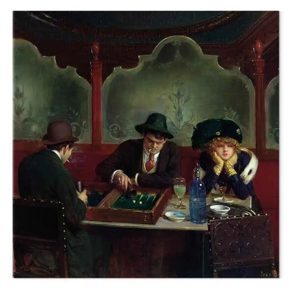 Riproduzione quadro Jean Béraud - I giocatori di backgammon