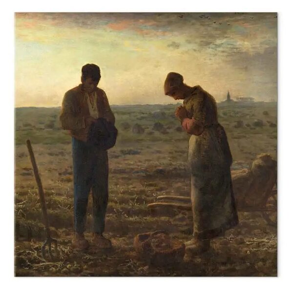 Quadro famoso Jean-François Millet - L'Angelus
