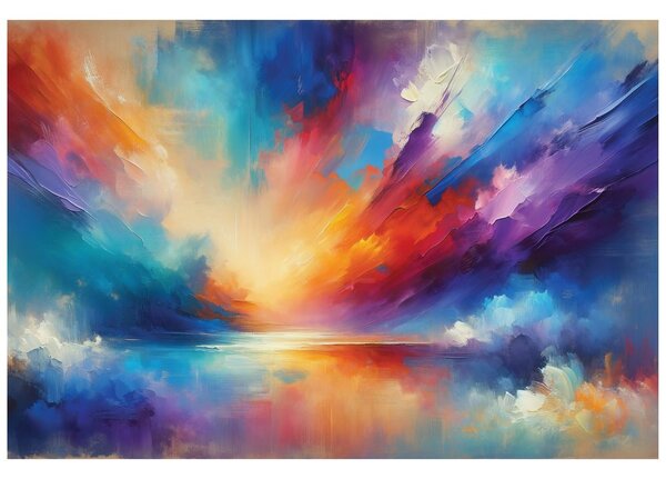 Carta da parati – Cielo astratto arcobaleno