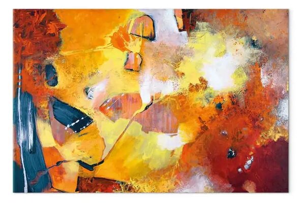 Quadro contemporaneo Momento artistico - astrazione con strisce colorate