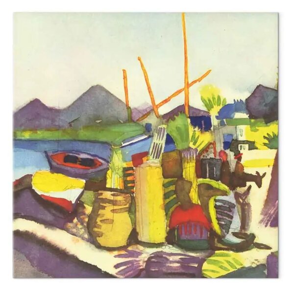 Quadro famoso August Macke - Paesaggio vicino a Hammamet