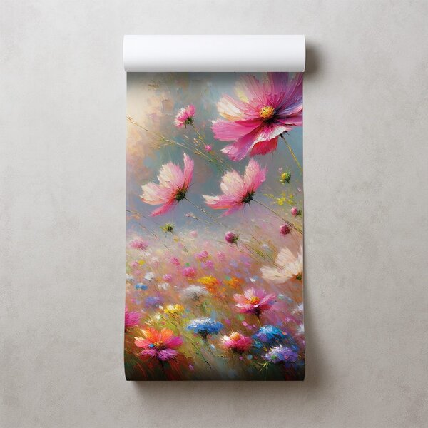 Carta da parati – Colorati fiori di campo in fiore