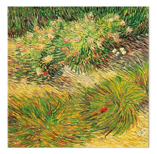 Riproduzione Vincent Van Gogh - Farfalle e fiori