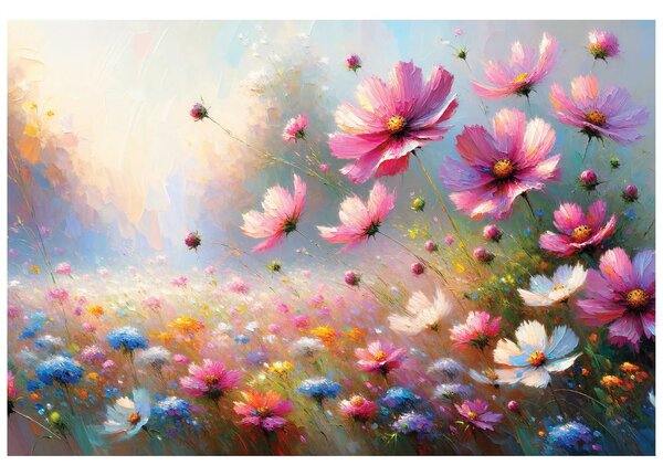 Carta da parati – Colorati fiori di campo in fiore