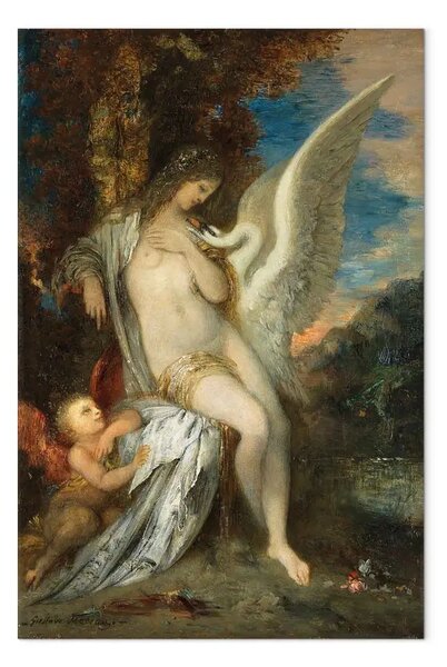 Quadro famoso Gustave Moreau - Leda