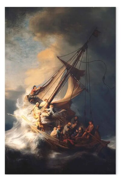 Riproduzione Rembrandt - Cristo nella tempesta sul mare di Galilea