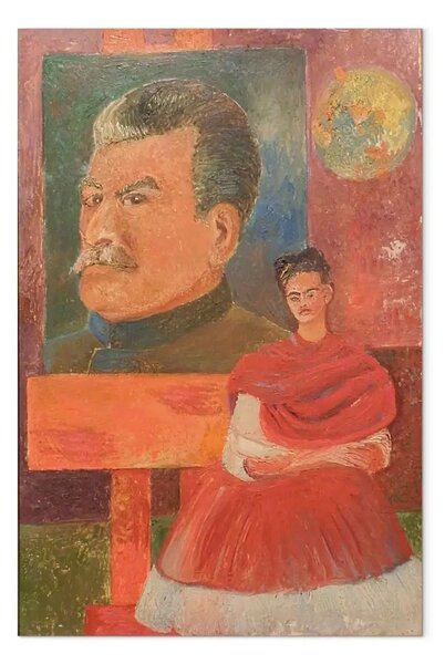 Quadro famoso Frida Kahlo - Autoritratto con Stalin