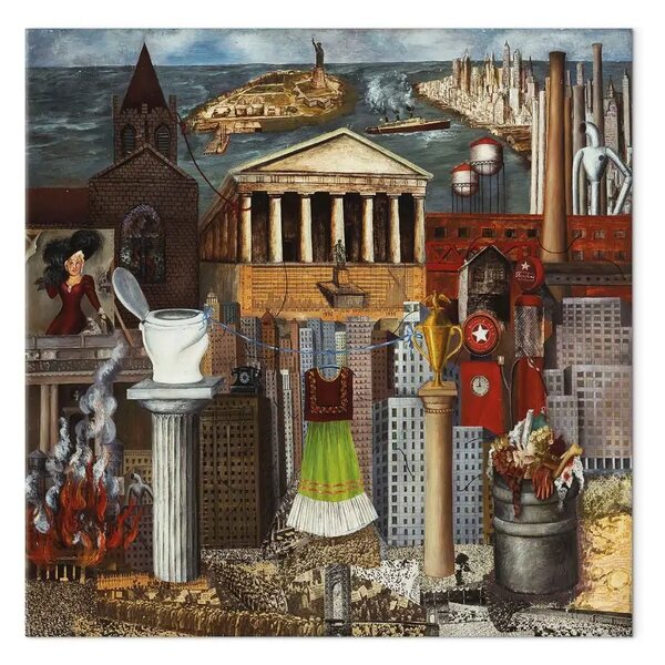 Quadro famoso Frida Kahlo - Il mio vestito è appeso qui