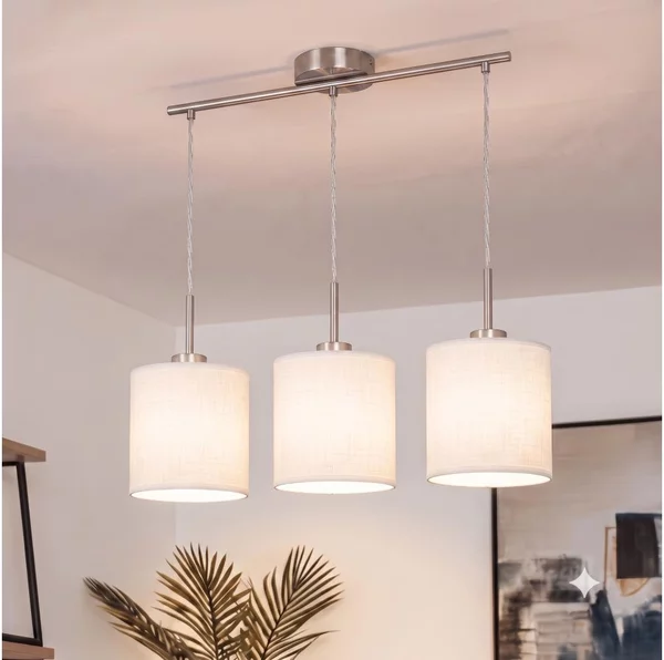 Brilagi - Lampadario LED su cavo NUBILA 3xE27/60W/230V bianco