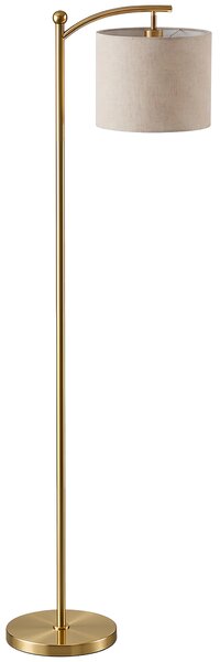 HOMCOM Lampada da Terra a LED con Telecomando, Luce Regolabile su 11 Colori di Temperatura e 11 Luminosità, Oro | Aosom Italy
