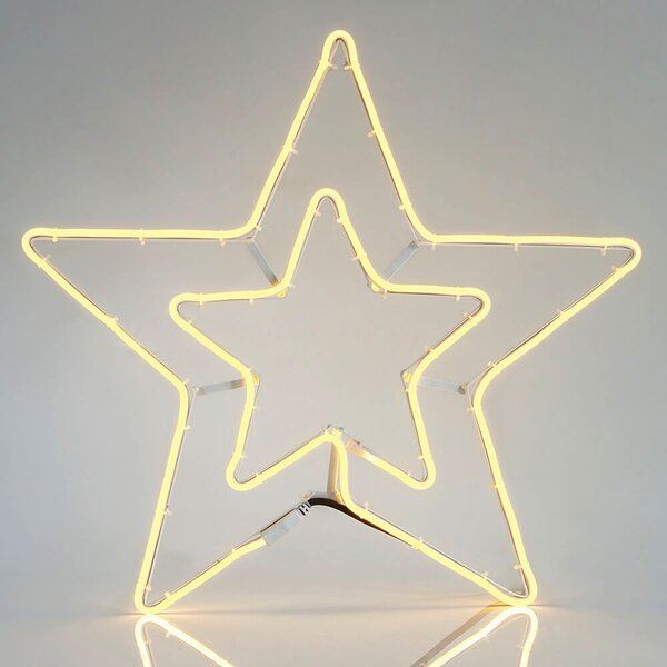 Stella luminosa Led 52cm Neon Flex Bianco Caldo Wisdom