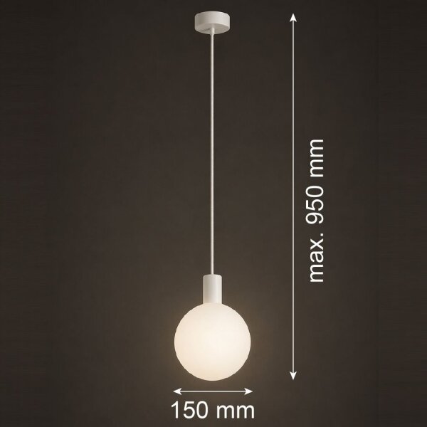Argon 9004 - Lampada a sospensione per esterni su cavo ORE 1xG9/6W/230V bianca