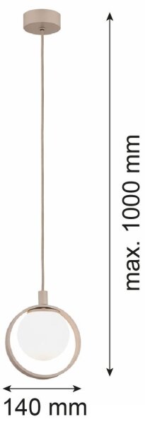 Argon 9003 - Lampada a sospensione SATUROS con cavo 1xG9/6W/230V