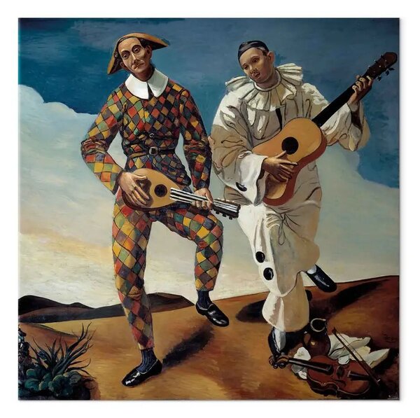 Quadro famoso André Derain - Arlecchino e Pierrot