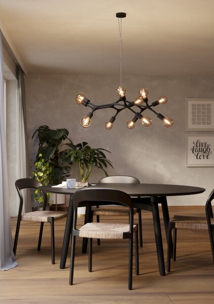 Eglo 98347 - Lampadario a sospensione con filo BOCADELLA 12xE27/60W/230V