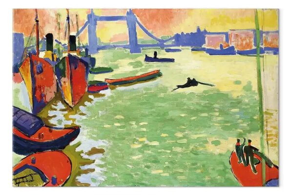 Riproduzione quadro André Derain - Il Tamigi e il Tower Bridge