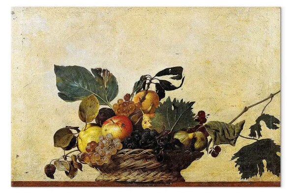 Riproduzione quadro Caravaggio - Canestra di frutta