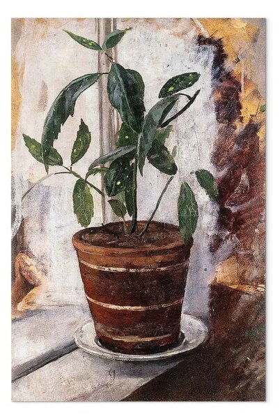 Quadro famoso Edvard Munch - Potted Plant on the Windowsill