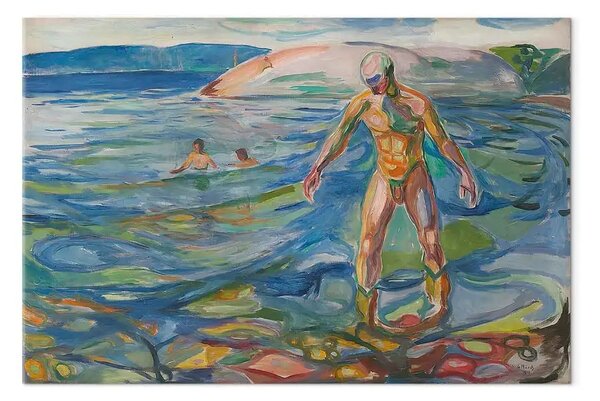 Riproduzione quadro Edvard Munch - Bathing Man