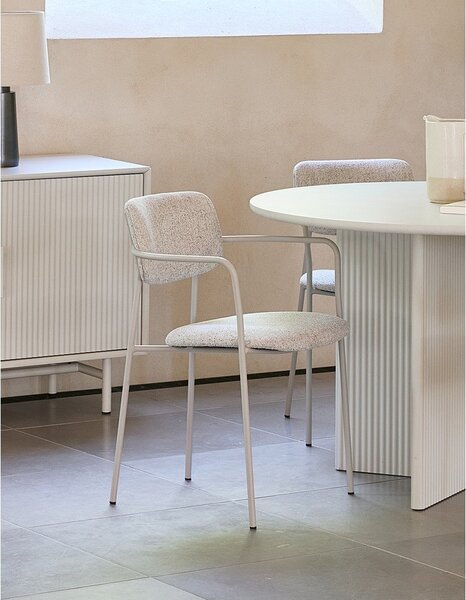 Sedia da pranzo crema Zama - Unique Furniture